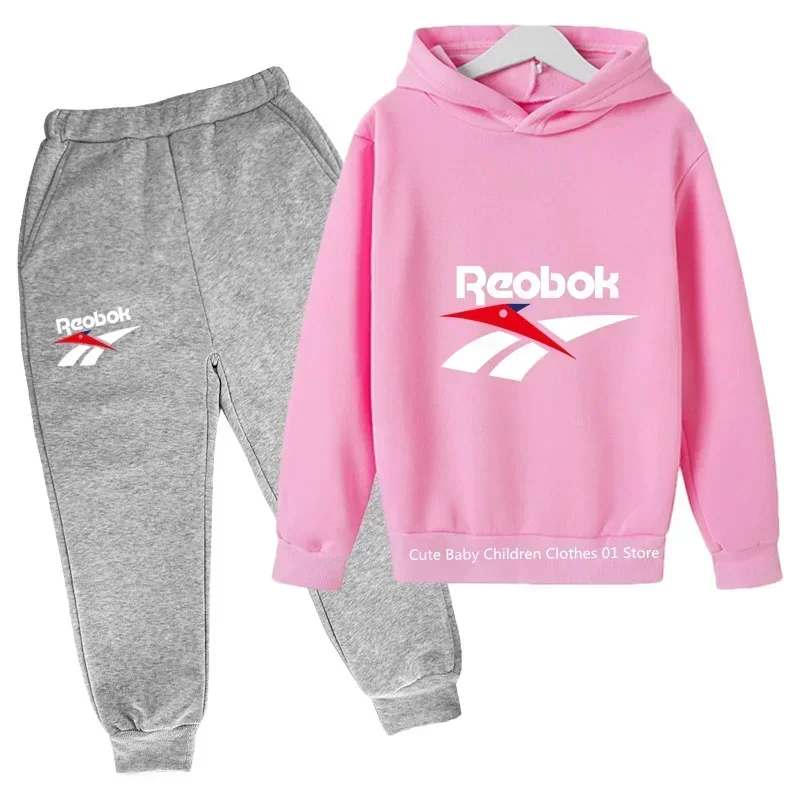 NewSpring/summer new cotton children's brand sports hoodie Youth fashion outdoor sports hoodie set 2-14 years old - Image 15