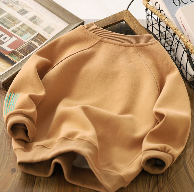 Teenager Boys Smile Letter Sweatshirt | Iverose - Image 5