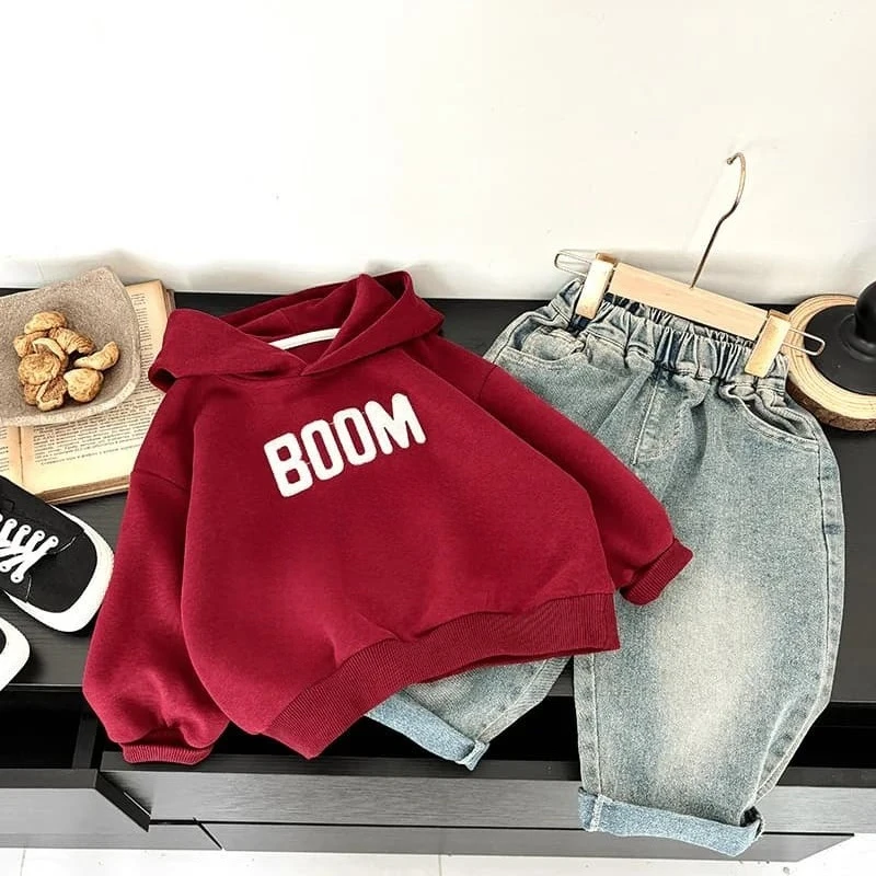 Luxury Kids Fleece-Lined Designer Hoodie | Premium Cartoon Winter Warm-Up Sweatshirt - Image 4
