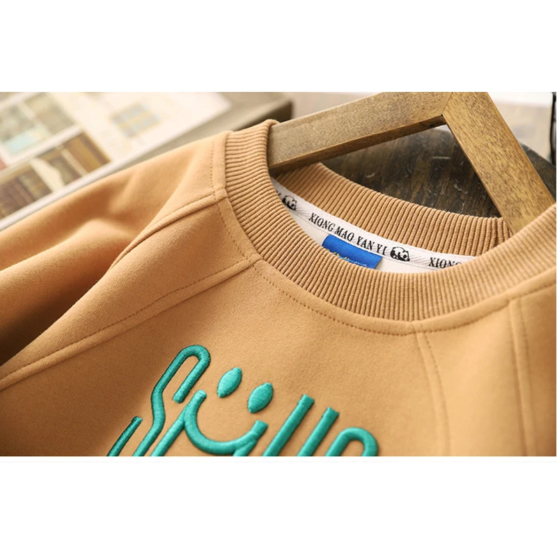 Teenager Boys Smile Letter Sweatshirt | Iverose - Image 6